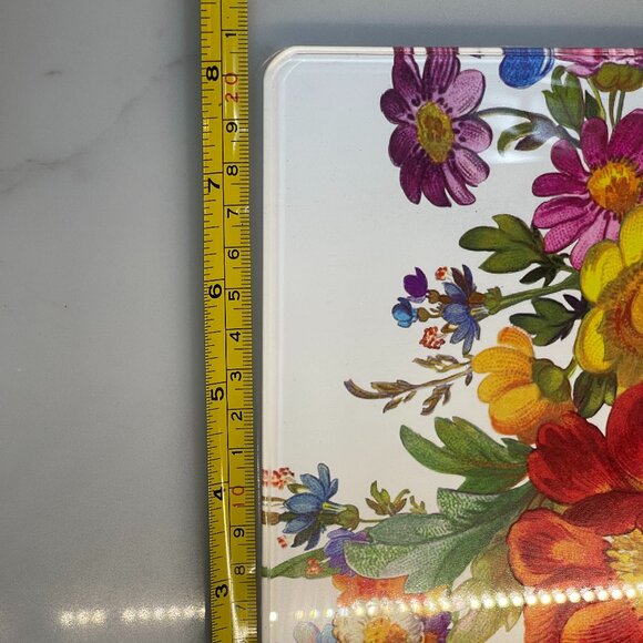 MacKenzie-Childs Flower Market Glass Cutting Board-NEW-Kitchen Tool and Decor - Picture 12 of 12